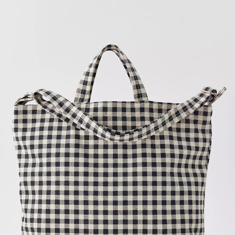 NWT Baggu Horizontal Zip Duck Bag - Black & White Gingham - Picture 7 of 8